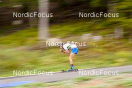 24.09.2022, Premanon, France (FRA): Emile Weiss (FRA) - Biathlon Samse Summer Tour, sprint, Premanon (FRA). www.nordicfocus.com. © Thibaut/NordicFocus. Every downloaded picture is fee-liable.