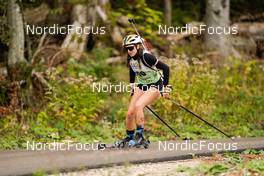 24.09.2022, Premanon, France (FRA): Lilou Lecerf (FRA) - Biathlon Samse Summer Tour, sprint, Premanon (FRA). www.nordicfocus.com. © Thibaut/NordicFocus. Every downloaded picture is fee-liable.