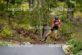 24.09.2022, Premanon, France (FRA): Arthur Thiery (FRA) - Biathlon Samse Summer Tour, sprint, Premanon (FRA). www.nordicfocus.com. © Thibaut/NordicFocus. Every downloaded picture is fee-liable.