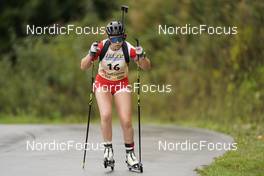 24.09.2022, Premanon, France (FRA): Amelie Broutier (FRA) - Biathlon Samse Summer Tour, sprint, Premanon (FRA). www.nordicfocus.com. © Thibaut/NordicFocus. Every downloaded picture is fee-liable.