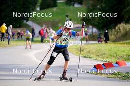 24.09.2022, Premanon, France (FRA): Clement Vigneau (FRA) - Biathlon Samse Summer Tour, sprint, Premanon (FRA). www.nordicfocus.com. © Thibaut/NordicFocus. Every downloaded picture is fee-liable.
