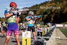 16.10.2022, Arcon, France (FRA): Nans Madelenat (FRA) - Biathlon Samse Summer Tour, pursuit, Arcon (FRA). www.nordicfocus.com. © Thibaut/NordicFocus. Every downloaded picture is fee-liable.