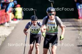 16.10.2022, Arcon, France (FRA): Mathieu Rey (FRA) - Biathlon Samse Summer Tour, pursuit, Arcon (FRA). www.nordicfocus.com. © Thibaut/NordicFocus. Every downloaded picture is fee-liable.