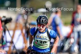 16.10.2022, Arcon, France (FRA): Mauro Fink (BEL) - Biathlon Samse Summer Tour, pursuit, Arcon (FRA). www.nordicfocus.com. © Thibaut/NordicFocus. Every downloaded picture is fee-liable.
