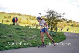 16.10.2022, Arcon, France (FRA): Justine Foulon (FRA) - Biathlon Samse Summer Tour, pursuit, Arcon (FRA). www.nordicfocus.com. © Thibaut/NordicFocus. Every downloaded picture is fee-liable.