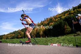 16.10.2022, Arcon, France (FRA): Emma Gachet (FRA) - Biathlon Samse Summer Tour, pursuit, Arcon (FRA). www.nordicfocus.com. © Thibaut/NordicFocus. Every downloaded picture is fee-liable.