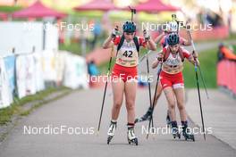 16.10.2022, Arcon, France (FRA): Amelie Broutier (FRA) - Biathlon Samse Summer Tour, pursuit, Arcon (FRA). www.nordicfocus.com. © Thibaut/NordicFocus. Every downloaded picture is fee-liable.
