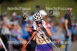 16.10.2022, Arcon, France (FRA): Zelie Roy (FRA) - Biathlon Samse Summer Tour, pursuit, Arcon (FRA). www.nordicfocus.com. © Thibaut/NordicFocus. Every downloaded picture is fee-liable.