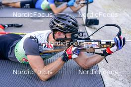 16.10.2022, Arcon, France (FRA): Emilien Claude (FRA) - Biathlon Samse Summer Tour, pursuit, Arcon (FRA). www.nordicfocus.com. © Thibaut/NordicFocus. Every downloaded picture is fee-liable.