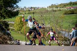 16.10.2022, Arcon, France (FRA): Thierry Langer (BEL) - Biathlon Samse Summer Tour, pursuit, Arcon (FRA). www.nordicfocus.com. © Thibaut/NordicFocus. Every downloaded picture is fee-liable.