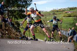 16.10.2022, Arcon, France (FRA): Lenard Kersting (GER) - Biathlon Samse Summer Tour, pursuit, Arcon (FRA). www.nordicfocus.com. © Thibaut/NordicFocus. Every downloaded picture is fee-liable.