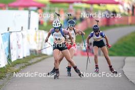 16.10.2022, Arcon, France (FRA): Caroline Lebay (FRA) - Biathlon Samse Summer Tour, pursuit, Arcon (FRA). www.nordicfocus.com. © Thibaut/NordicFocus. Every downloaded picture is fee-liable.