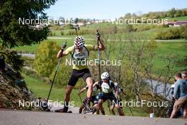 16.10.2022, Arcon, France (FRA): Thibaut Frechard (FRA) - Biathlon Samse Summer Tour, pursuit, Arcon (FRA). www.nordicfocus.com. © Thibaut/NordicFocus. Every downloaded picture is fee-liable.