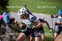 16.10.2022, Arcon, France (FRA): Valentin Lejeune (FRA) - Biathlon Samse Summer Tour, pursuit, Arcon (FRA). www.nordicfocus.com. © Thibaut/NordicFocus. Every downloaded picture is fee-liable.