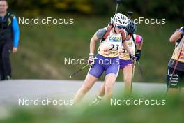 16.10.2022, Arcon, France (FRA): Amandine Mengin (FRA) - Biathlon Samse Summer Tour, pursuit, Arcon (FRA). www.nordicfocus.com. © Thibaut/NordicFocus. Every downloaded picture is fee-liable.
