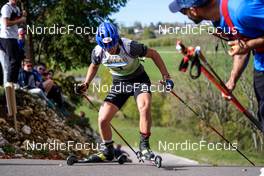 16.10.2022, Arcon, France (FRA): Oscar Lombardot (FRA) - Biathlon Samse Summer Tour, pursuit, Arcon (FRA). www.nordicfocus.com. © Thibaut/NordicFocus. Every downloaded picture is fee-liable.