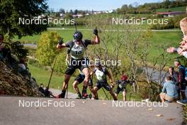 16.10.2022, Arcon, France (FRA): Emilien Jacquelin (FRA) - Biathlon Samse Summer Tour, pursuit, Arcon (FRA). www.nordicfocus.com. © Thibaut/NordicFocus. Every downloaded picture is fee-liable.