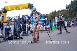 16.10.2022, Arcon, France (FRA): Emma Lefevre (FRA) - Biathlon Samse Summer Tour, pursuit, Arcon (FRA). www.nordicfocus.com. © Thibaut/NordicFocus. Every downloaded picture is fee-liable.
