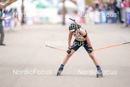 16.10.2022, Arcon, France (FRA): Julia Simon (FRA) - Biathlon Samse Summer Tour, pursuit, Arcon (FRA). www.nordicfocus.com. © Thibaut/NordicFocus. Every downloaded picture is fee-liable.