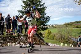 16.10.2022, Arcon, France (FRA): Simon Broutier (FRA) - Biathlon Samse Summer Tour, pursuit, Arcon (FRA). www.nordicfocus.com. © Thibaut/NordicFocus. Every downloaded picture is fee-liable.