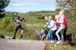16.10.2022, Arcon, France (FRA): Lou Thievent (FRA) - Biathlon Samse Summer Tour, pursuit, Arcon (FRA). www.nordicfocus.com. © Thibaut/NordicFocus. Every downloaded picture is fee-liable.