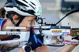 16.10.2022, Arcon, France (FRA): Chloe Chevalier (FRA) - Biathlon Samse Summer Tour, pursuit, Arcon (FRA). www.nordicfocus.com. © Thibaut/NordicFocus. Every downloaded picture is fee-liable.