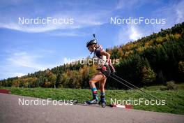 16.10.2022, Arcon, France (FRA): Cloe Canet (FRA) - Biathlon Samse Summer Tour, pursuit, Arcon (FRA). www.nordicfocus.com. © Thibaut/NordicFocus. Every downloaded picture is fee-liable.