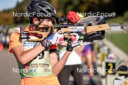 16.10.2022, Arcon, France (FRA): Noe Rochegude-Ribot (FRA) - Biathlon Samse Summer Tour, pursuit, Arcon (FRA). www.nordicfocus.com. © Thibaut/NordicFocus. Every downloaded picture is fee-liable.