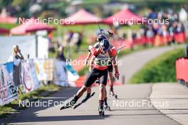 16.10.2022, Arcon, France (FRA): Antoine Morel (FRA) - Biathlon Samse Summer Tour, pursuit, Arcon (FRA). www.nordicfocus.com. © Thibaut/NordicFocus. Every downloaded picture is fee-liable.