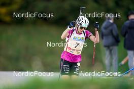 16.10.2022, Arcon, France (FRA): Chloe Chevalier (FRA) - Biathlon Samse Summer Tour, pursuit, Arcon (FRA). www.nordicfocus.com. © Thibaut/NordicFocus. Every downloaded picture is fee-liable.