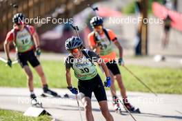 16.10.2022, Arcon, France (FRA): Alexis Josserand (FRA) - Biathlon Samse Summer Tour, pursuit, Arcon (FRA). www.nordicfocus.com. © Thibaut/NordicFocus. Every downloaded picture is fee-liable.