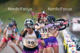 16.10.2022, Arcon, France (FRA): Julie Baverel (FRA) - Biathlon Samse Summer Tour, pursuit, Arcon (FRA). www.nordicfocus.com. © Thibaut/NordicFocus. Every downloaded picture is fee-liable.