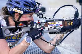 16.10.2022, Arcon, France (FRA): Lou Jeanmonnot (FRA) - Biathlon Samse Summer Tour, pursuit, Arcon (FRA). www.nordicfocus.com. © Thibaut/NordicFocus. Every downloaded picture is fee-liable.