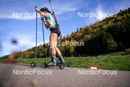 16.10.2022, Arcon, France (FRA): Chloe Missillier (FRA) - Biathlon Samse Summer Tour, pursuit, Arcon (FRA). www.nordicfocus.com. © Thibaut/NordicFocus. Every downloaded picture is fee-liable.