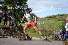 16.10.2022, Arcon, France (FRA): Simon Broutier (FRA) - Biathlon Samse Summer Tour, pursuit, Arcon (FRA). www.nordicfocus.com. © Thibaut/NordicFocus. Every downloaded picture is fee-liable.
