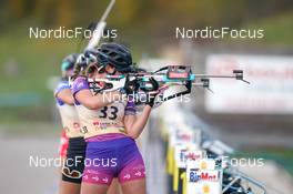 16.10.2022, Arcon, France (FRA): Anna Blanc (FRA) - Biathlon Samse Summer Tour, pursuit, Arcon (FRA). www.nordicfocus.com. © Thibaut/NordicFocus. Every downloaded picture is fee-liable.