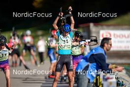 16.10.2022, Arcon, France (FRA): Victor Laine (FRA) - Biathlon Samse Summer Tour, pursuit, Arcon (FRA). www.nordicfocus.com. © Thibaut/NordicFocus. Every downloaded picture is fee-liable.