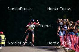 16.10.2022, Arcon, France (FRA): Arthur Thiery (FRA) - Biathlon Samse Summer Tour, pursuit, Arcon (FRA). www.nordicfocus.com. © Thibaut/NordicFocus. Every downloaded picture is fee-liable.