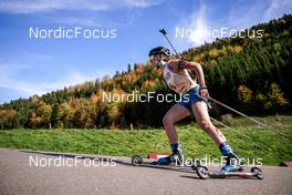 16.10.2022, Arcon, France (FRA): Alice Dusserre (FRA) - Biathlon Samse Summer Tour, pursuit, Arcon (FRA). www.nordicfocus.com. © Thibaut/NordicFocus. Every downloaded picture is fee-liable.