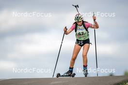 15.10.2022, Arcon, France (FRA): Lilou Lecerf (FRA) - Biathlon Samse Summer Tour, sprint, Arcon (FRA). www.nordicfocus.com. © Thibaut/NordicFocus. Every downloaded picture is fee-liable.
