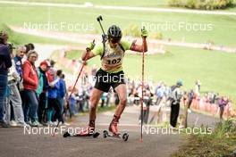 15.10.2022, Arcon, France (FRA): Julien Petitjacques (BEL) - Biathlon Samse Summer Tour, sprint, Arcon (FRA). www.nordicfocus.com. © Thibaut/NordicFocus. Every downloaded picture is fee-liable.