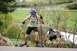 15.10.2022, Arcon, France (FRA): Lucas Bourcey (FRA) - Biathlon Samse Summer Tour, sprint, Arcon (FRA). www.nordicfocus.com. © Thibaut/NordicFocus. Every downloaded picture is fee-liable.