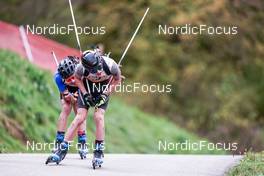 15.10.2022, Arcon, France (FRA): Samuel Belle Clot (FRA) - Biathlon Samse Summer Tour, sprint, Arcon (FRA). www.nordicfocus.com. © Thibaut/NordicFocus. Every downloaded picture is fee-liable.