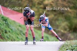 15.10.2022, Arcon, France (FRA): Quentin Fillon Maillet (FRA) - Biathlon Samse Summer Tour, sprint, Arcon (FRA). www.nordicfocus.com. © Thibaut/NordicFocus. Every downloaded picture is fee-liable.