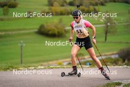 15.10.2022, Arcon, France (FRA): Lola Gilbert Jeanselme (FRA) - Biathlon Samse Summer Tour, sprint, Arcon (FRA). www.nordicfocus.com. © Thibaut/NordicFocus. Every downloaded picture is fee-liable.
