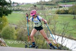 15.10.2022, Arcon, France (FRA): Olivia Brun (FRA) - Biathlon Samse Summer Tour, sprint, Arcon (FRA). www.nordicfocus.com. © Thibaut/NordicFocus. Every downloaded picture is fee-liable.