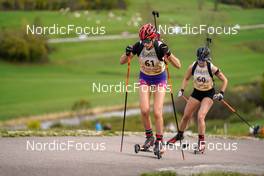 15.10.2022, Arcon, France (FRA): Julie Baverel (FRA) - Biathlon Samse Summer Tour, sprint, Arcon (FRA). www.nordicfocus.com. © Thibaut/NordicFocus. Every downloaded picture is fee-liable.