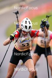 15.10.2022, Arcon, France (FRA): Eve Bouvard (FRA) - Biathlon Samse Summer Tour, sprint, Arcon (FRA). www.nordicfocus.com. © Thibaut/NordicFocus. Every downloaded picture is fee-liable.