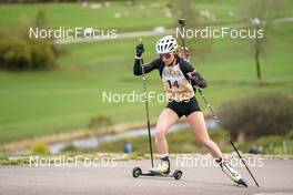 15.10.2022, Arcon, France (FRA): Capucine Fischer (FRA) - Biathlon Samse Summer Tour, sprint, Arcon (FRA). www.nordicfocus.com. © Thibaut/NordicFocus. Every downloaded picture is fee-liable.