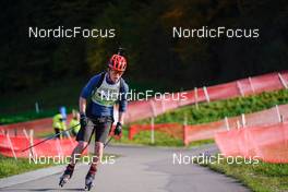 15.10.2022, Arcon, France (FRA): Hugo Aranega (FRA) - Biathlon Samse Summer Tour, sprint, Arcon (FRA). www.nordicfocus.com. © Thibaut/NordicFocus. Every downloaded picture is fee-liable.